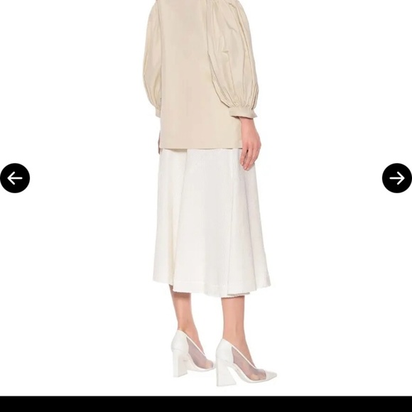 Jil Sander White Off-Shoulder Blouse - Picture 2 of 15